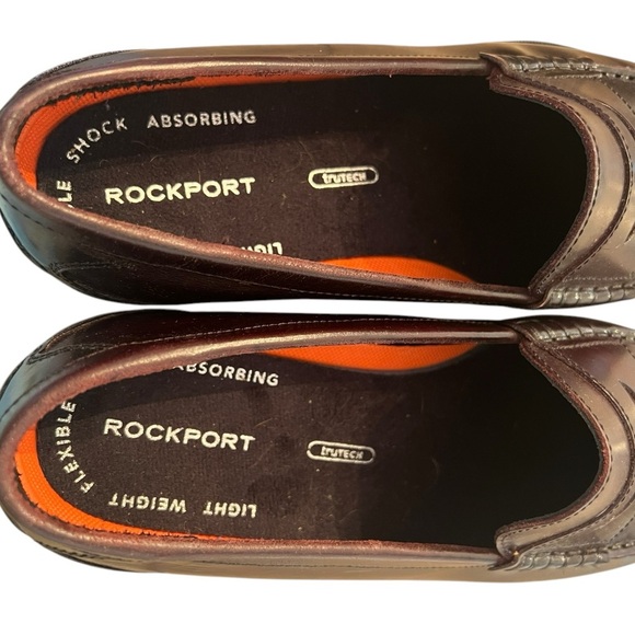 NWOB Rockport Men’s Daily Ritual Penny Burgundy Leather Slip On Loafers size 9 - Picture 6 of 8